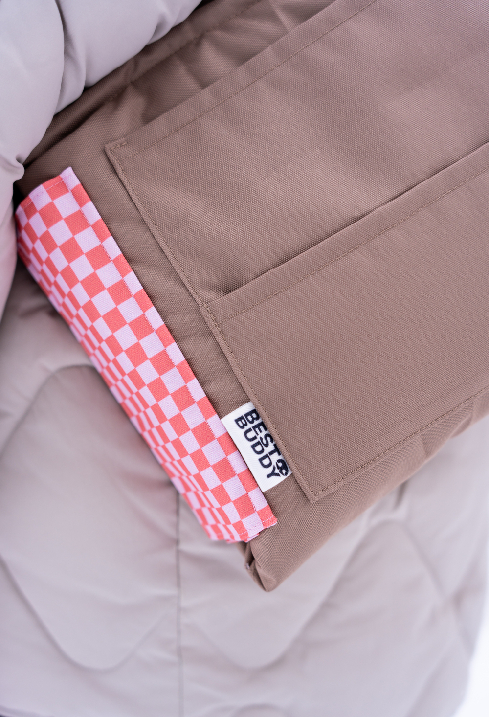 Best Buddy Сумка-лежак 2в1 Buddy Bag Розовая клетка