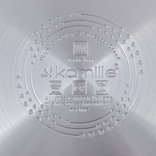 Кастрюля 2,4 л. из нержавеющей стали Kamille KM 5854 с крышкой