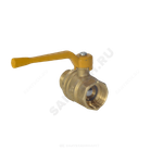 Кран шаровой латунь никель газ 11Б27фтМ Ду 32 Ру40 ВР/НР полнопроходной рычаг VALFEX VF.272.NR3.114