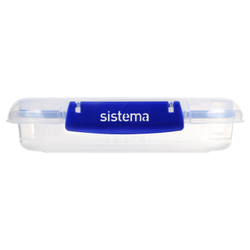 Контейнер низкий 450мл Sistema Klip It+ синий