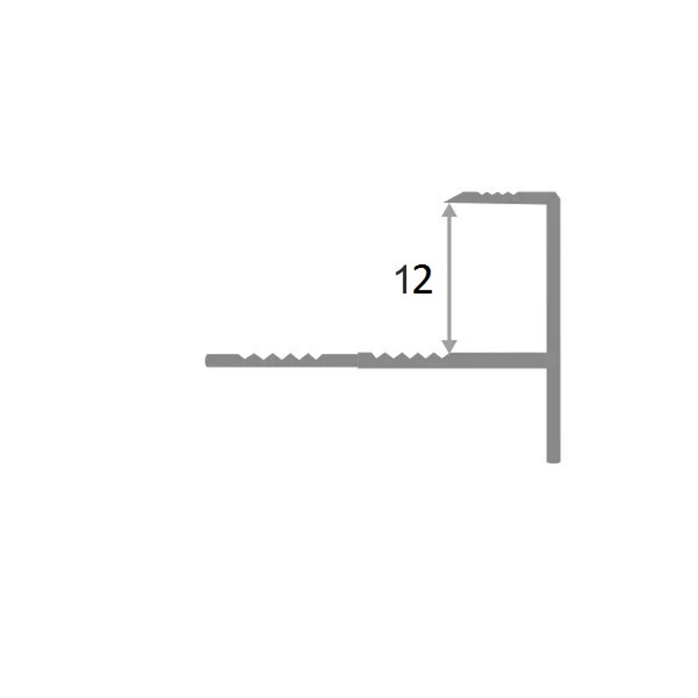 АЛТПг 12мм "DO-1" 2,7м Золото глянец окантов. гиб. анод. алюм.