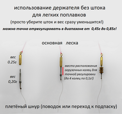 Держатель грузика ТЕХНО ПРО с быстросъемным соединением