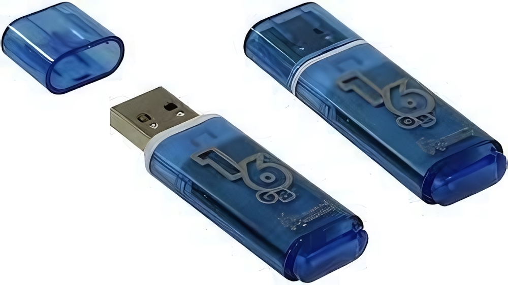 Флеш-накопитель 16 Gb Smartbuy Glossy Blue 3.0