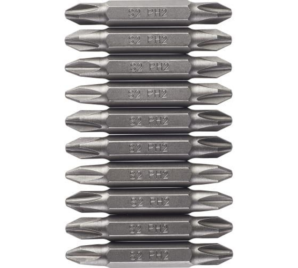 Биты двухсторонние AEG 10шт. РН2x45mm ASDPH24510 4932479515