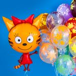 Шар (34"/86 см) Фигура, Три Кота, Карамелька, в упаковке 1 шт.