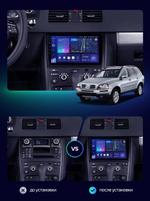 Магнитола для Volvo XC90 2002-2014 (рамка 10 вниз) - FarCar S500-TS10 монитор 10.36" QLED на Android 14, Быстрая, CarPlay, 4G SIM-слот