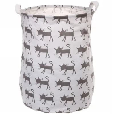 Корзина для хранения круглая Кошечки 45*35 см