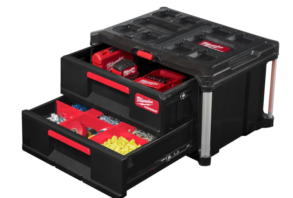 Ящик Milwaukee PACKOUT DRAWER BOX с 2-мя выдвижными отсеками 4932472129