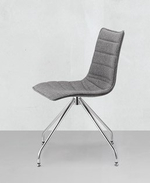 Стул с обивкой Scab Design Zebra Pop, хром, серый