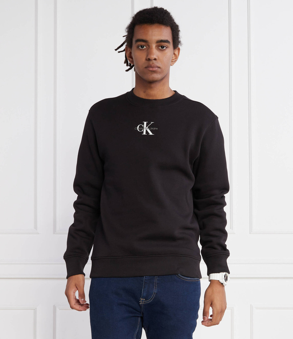 Худи MONOLOGO CREW NECK CALVIN KLEIN JEANS - черный(J30J323434)