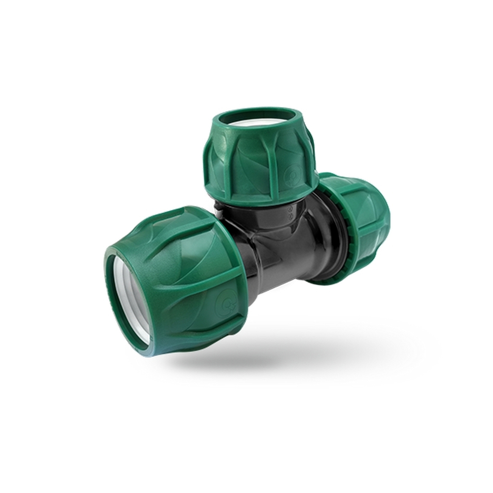 Тройник ПЭ переходной 50х25х50 (обж.) POELSAN GREEN