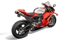 Evotech Performance Короткое крепление номера Ducati Panigale V4 (2025 + ) Akrapovic Titanium Race PRN020455