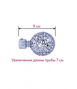 Наконечник для кованного карниза Ажур D 16/19