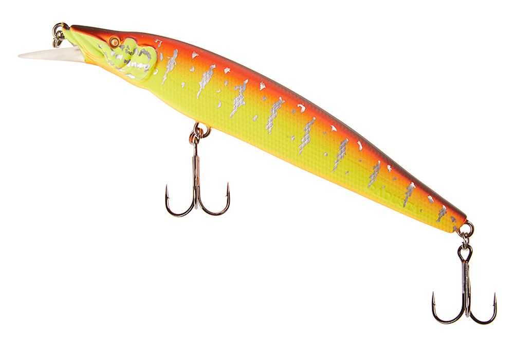Воблер ADUSTA Jerk Spiker 130SP 19гр #008 Red Hot Tiger