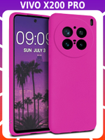 Мягкий Soft Touch чехол из силикона для VIVO X200 PRO с бархатной подкладкой