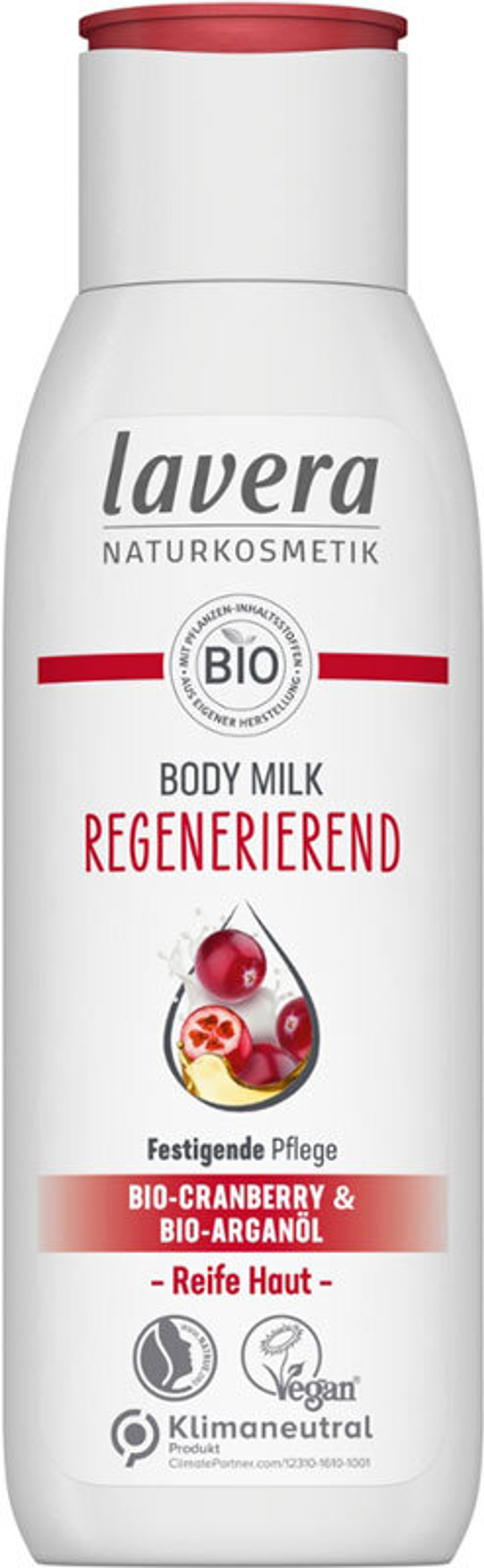 Регенерирующее молочко для тела Lavera Naturkosmetik, 200 мл