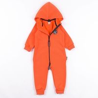 Комбинезон с клапаном и капюшоном "Яркий коралл" утепленный