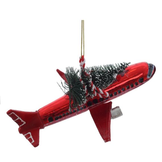 Украшение новогоднее "Самолёт", L 16,5 W 12,5 H 5,5 см