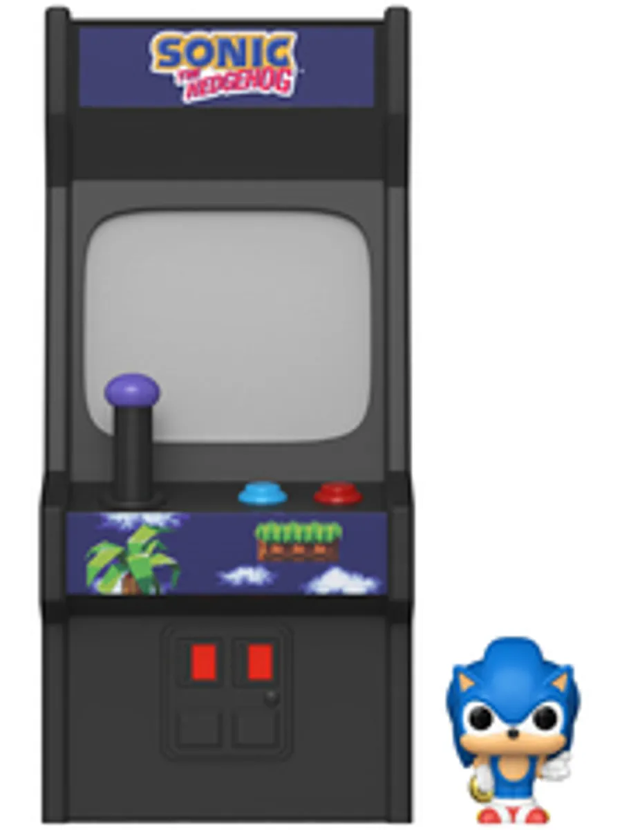 Набор Funko Bitty POP! Sonic The Hedgehog: Sonic & Arcade Case + Sonic & Speed Star + Sonic with Ring