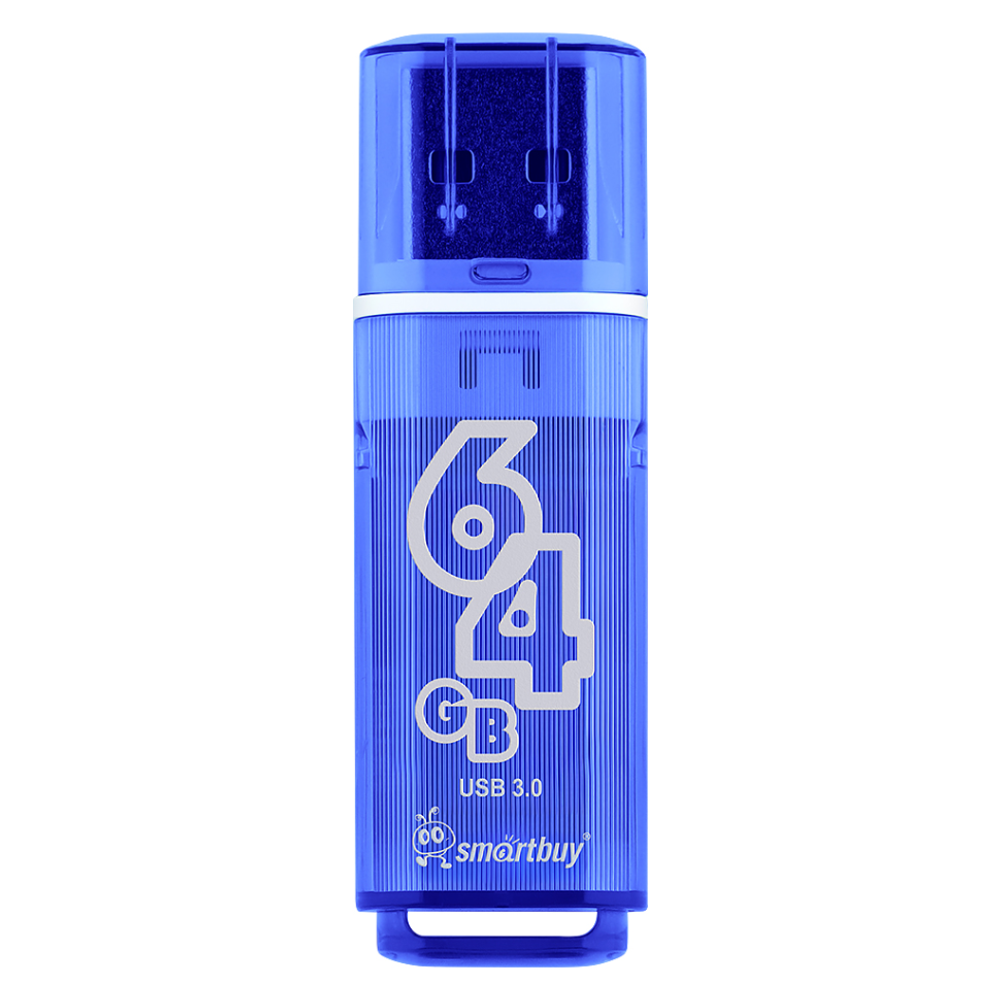 3.0 USB флеш накопитель Smartbuy 64GB Glossy Dark Blue (SB64GBGS-DB)