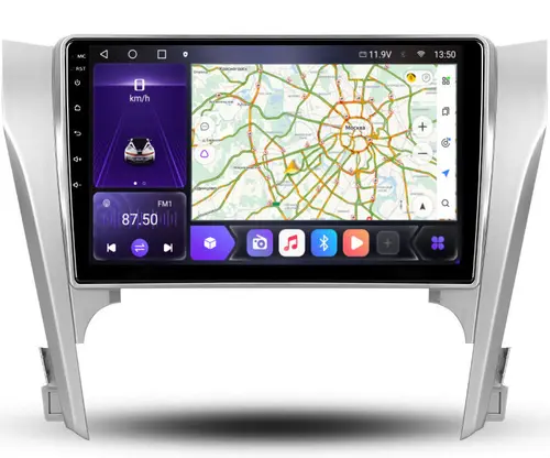 Магнитола для Toyota Camry 50 2011-2014 - Kuberg OL-1607 NPQU QLed, Android 12, Быстрая, CarPlay, 4G SIM-слот