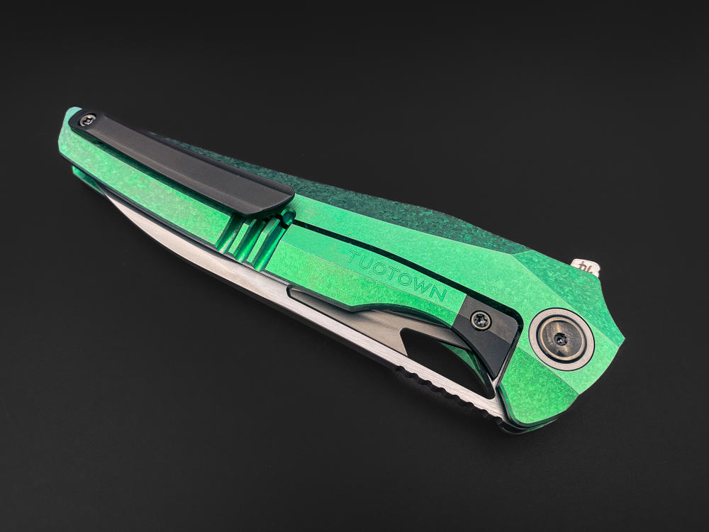 Складной нож Magpie [M390 CrystalTi green]