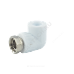 Угольник PP-R комбинированный белый Дн 25х3/4" с накидной гайкой VALFEX 10138025