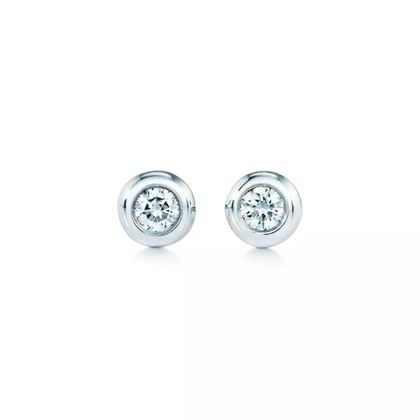 Серьги из серебра с бриллиантами, Tiffany 💎 Diamonds by the Yard 0.14ct. В наличии