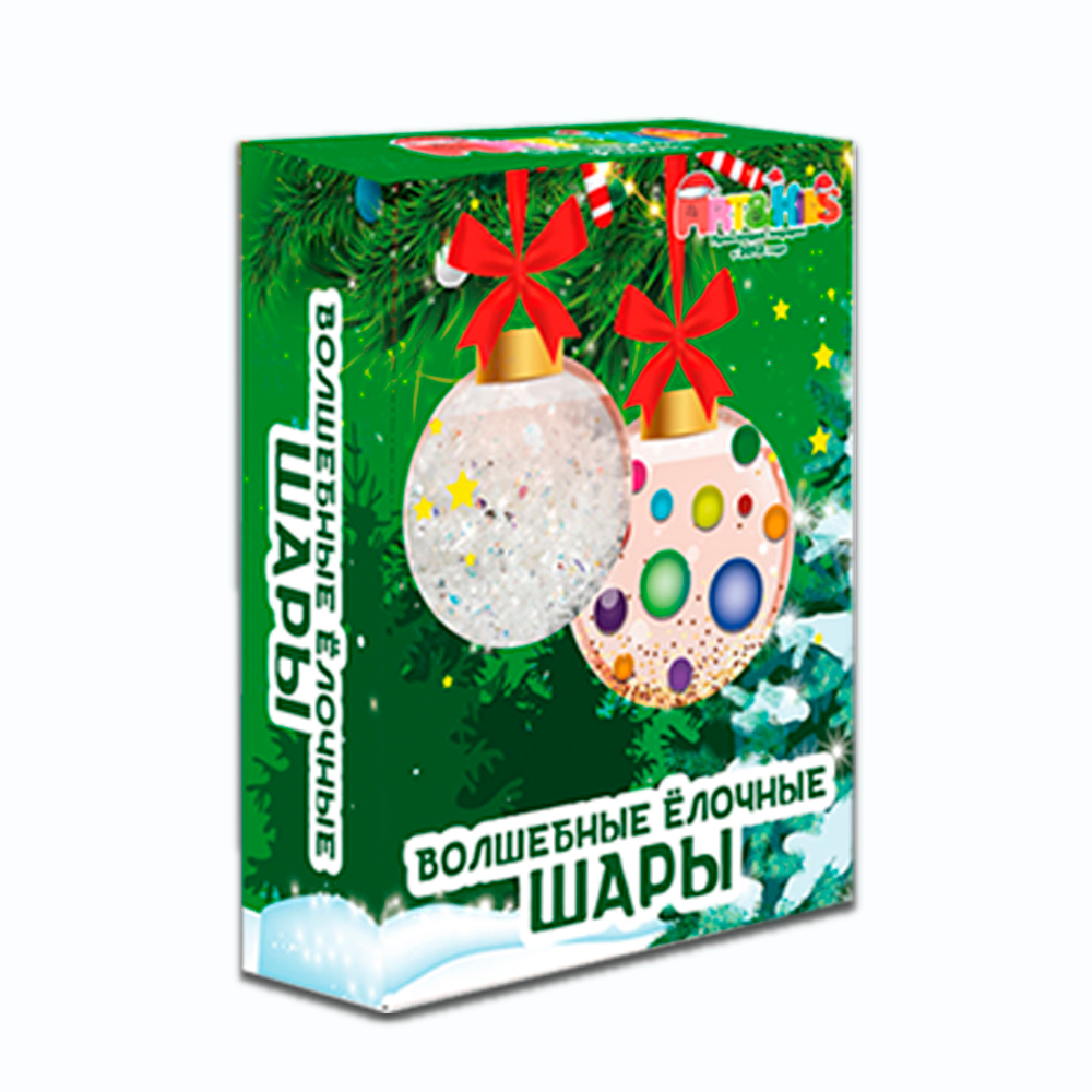 Артбокс №10 "Новогодние опыты" (6-12 лет) из 5 подарков