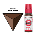 AK Interactive Dark Flesh Quick Gen - контрастная акриловая краска, 18 мл
