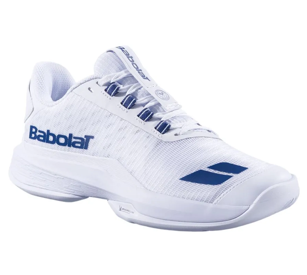 Женские теннисные кроссовки Babolat Jet Tere 2 Wimbledon All Court - white/blue navy