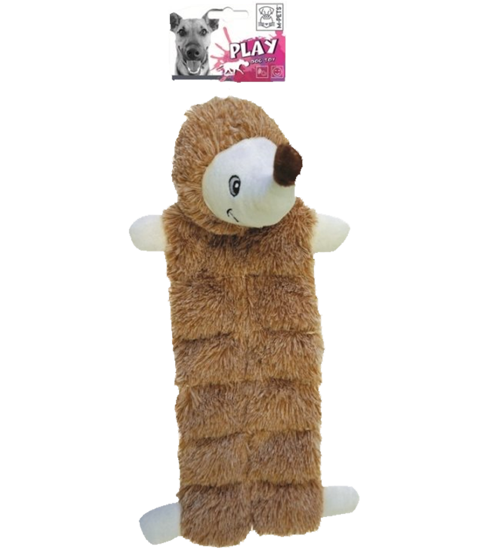 Игрушка для собак мягкая Ежик длинный, цвет рыжий, 43 см, MPets 10600099