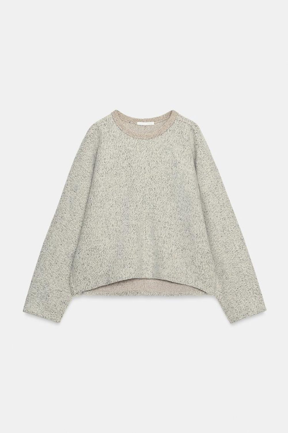 ZARA МЯГКАЯ ТОЛСТОВКА, СЕРЫЙ МЕЛАНЖ