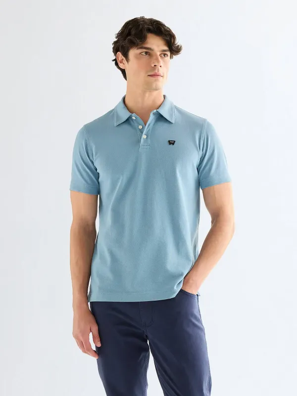 Поло мужское WRANGLER POLO SHIRT CAPTAINS BLUE