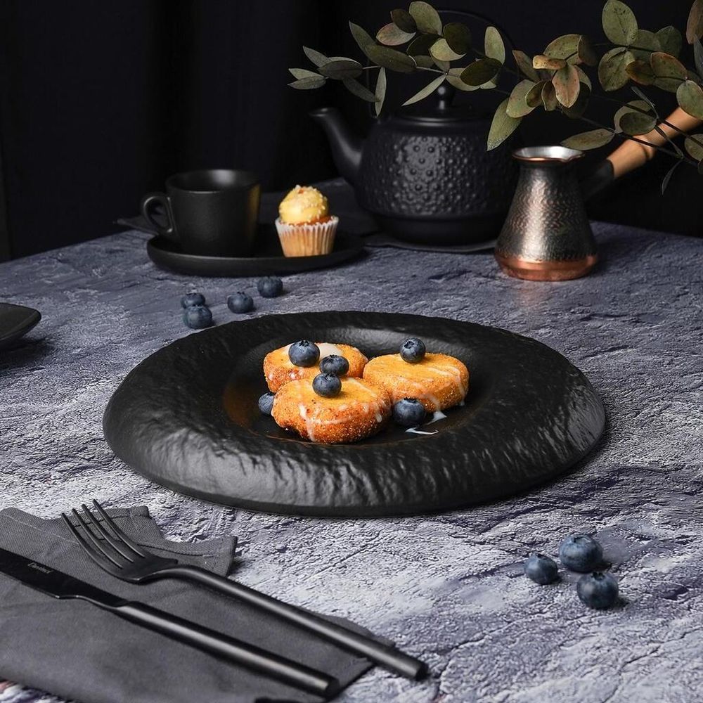 Блюдо круглое d 26,5 см h3,3 см Black Raw Stellar P.L. Proff Cuisine [1]