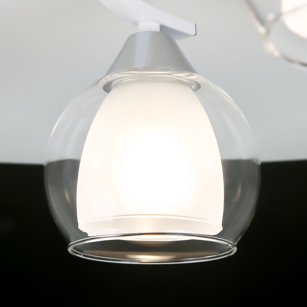 Citilux Кристи CL152150 Люстра потолочная Белая Хром