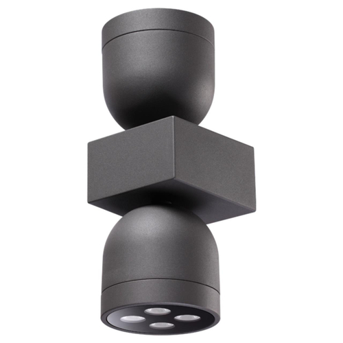 Уличный настенный светодиодный светильник 358114 STREET NT19 160 темно-серый IP65 LED 3000К 20W GALEATI