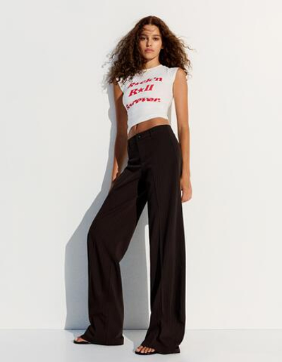Женские брюки свободного кроя - BERSHKA