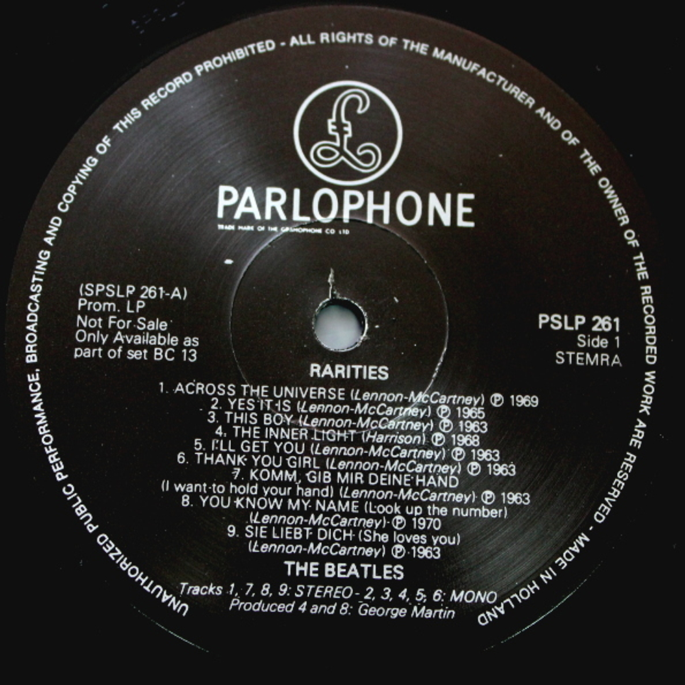 The Beatles / Rarities (LP)