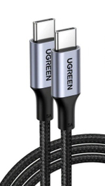 Usb Кабель-зарядка Type-C на Type-C Ugreen US316 5A 100W 3м серо-черный