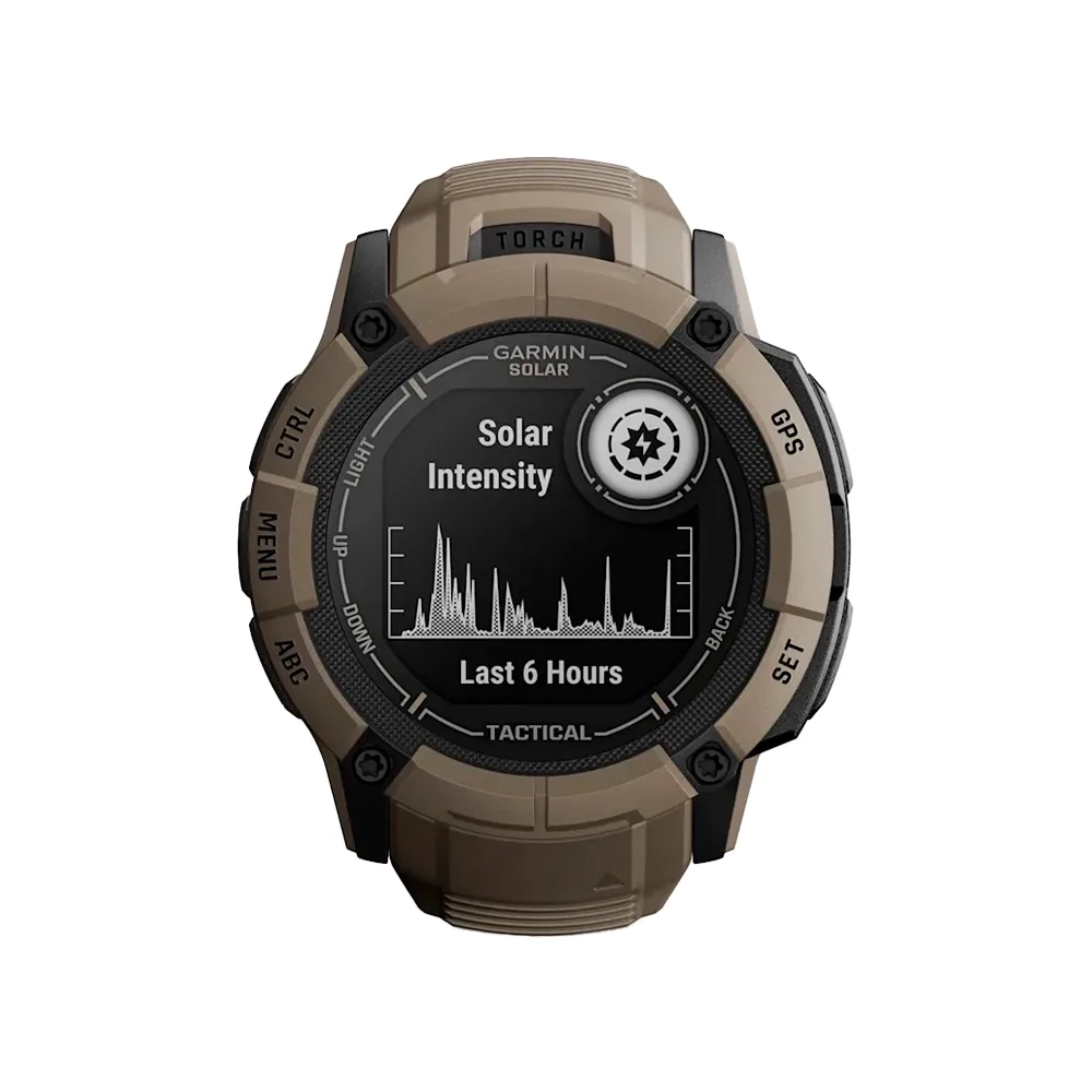Умные часы Garmin Instinct 2X, 50mm, Solar Tactical Coyote (010-02805-02)