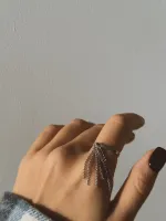 Кольцо узкое с кистью