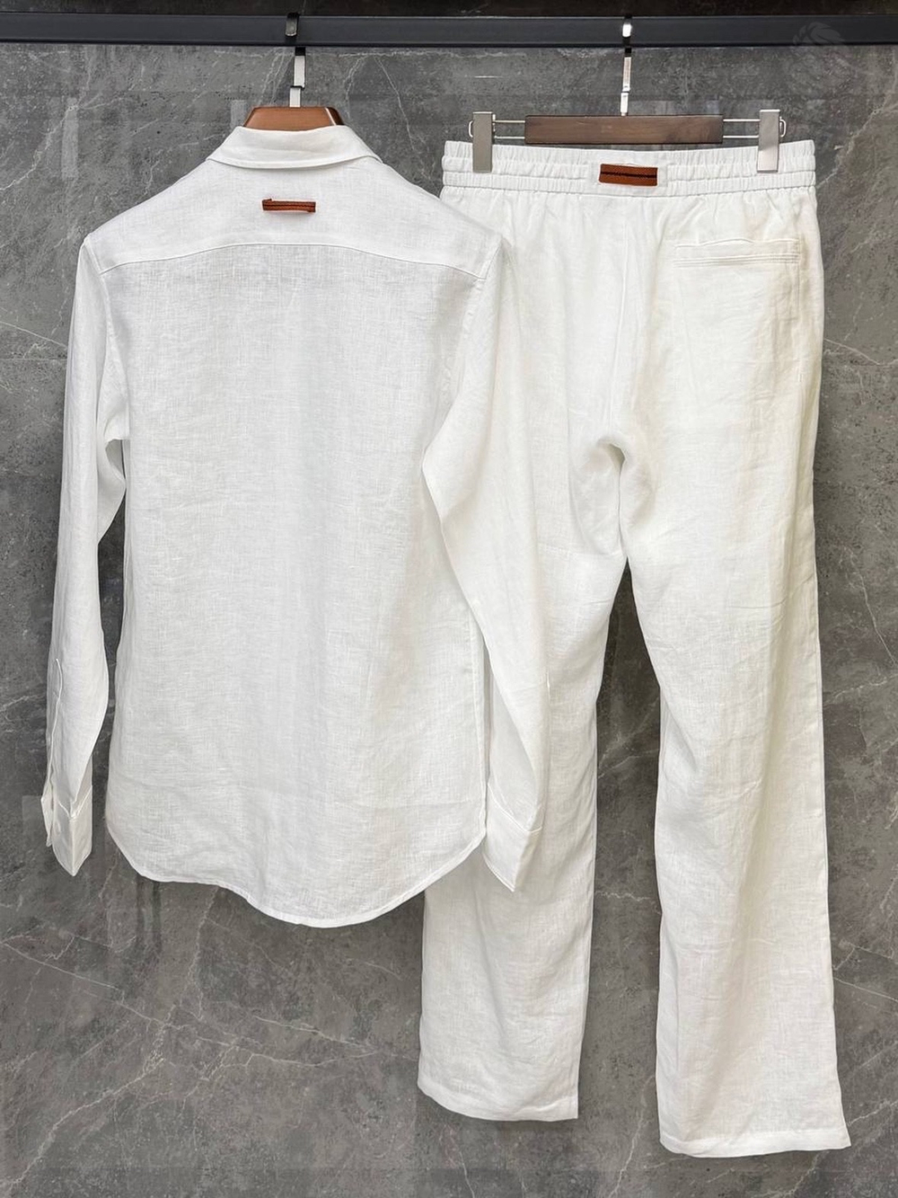 Льняной костюм Zegna