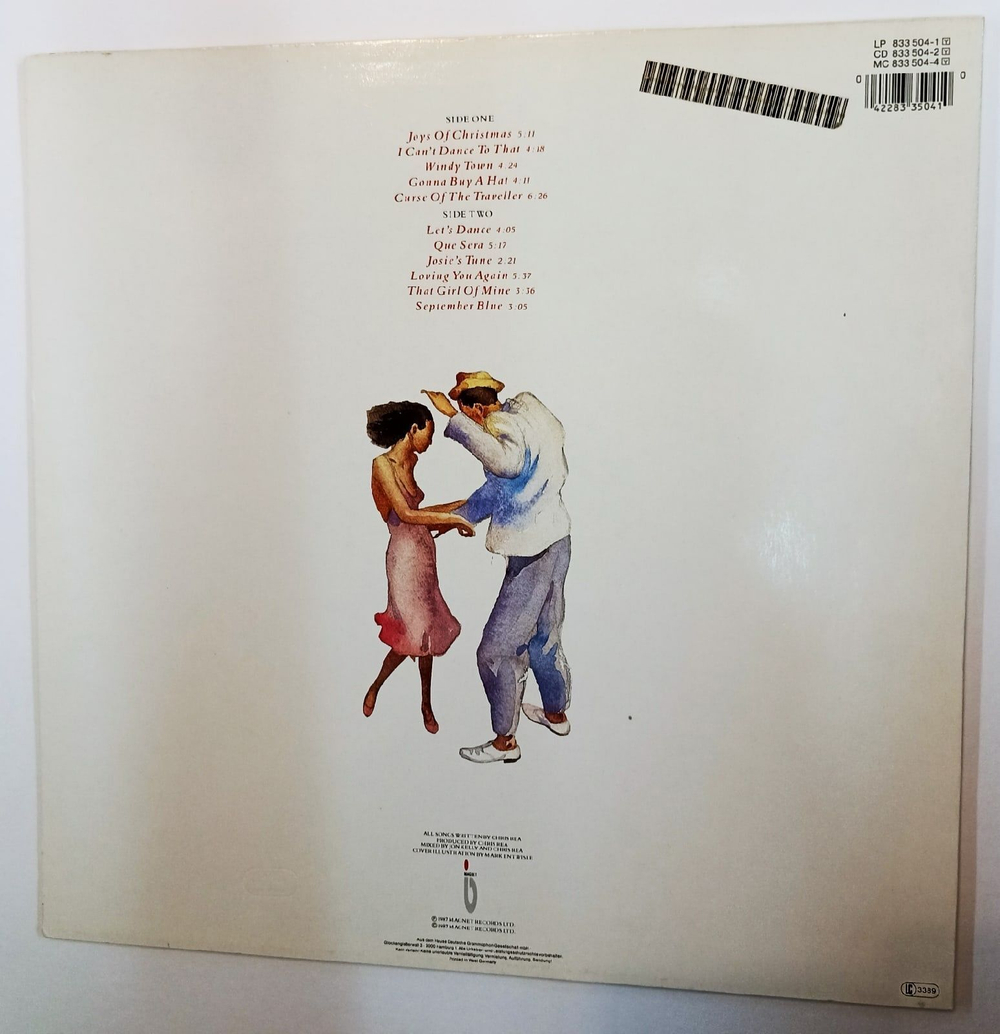 Винтажная виниловая пластинка Chris Rea Dancing With Strangers (Germany 1987)