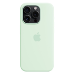 Силиконовый чехол с поддержкой MagSafe Apple Silicone Case для iPhone 15 Pro, Soft Mint (Пастельно-мятный)