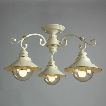 Потолочная люстра 3*Е27 A4577PL-3WG белый/янтарный GRAZIOSO Arte Lamp