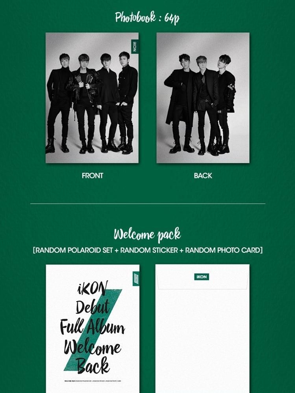 Альбом iKON - WELCOME BACK Debut Full Album RANDOM Version