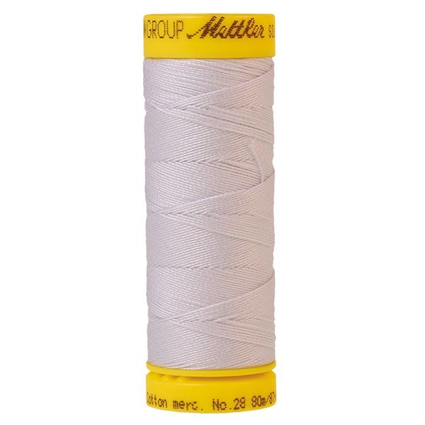 Нитки хлопковые Mettler Silk-Finish Cotton 28 (80 м), 5 кат. | цв. 2000 белый