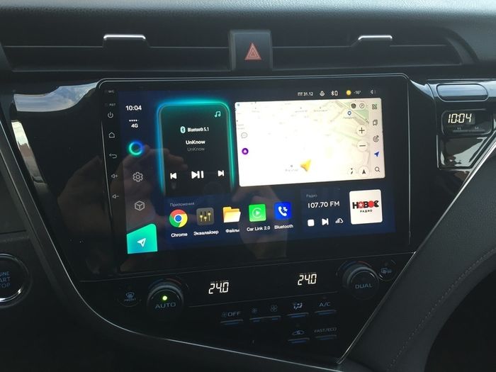 Магнитола для Toyota Camry 70 2017-2021 (без JBL) - FarCar S280 монитор 10.36" IPS на Android 13, CarPlay