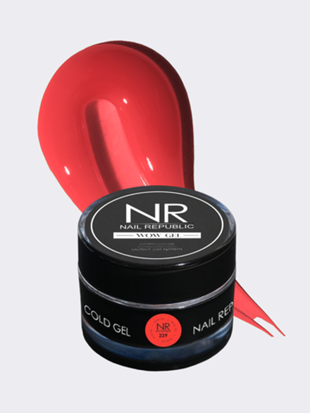 NR Gel Wow - Гель для моделирования №229 красный, 15 гр